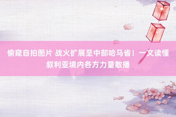 偷窥自拍图片 战火扩展至中部哈马省！一文读懂叙利亚境内各方力量散播