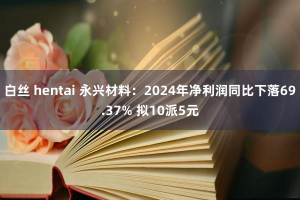 白丝 hentai 永兴材料：2024年净利润同比下落69.37% 拟10派5元