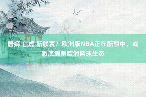 唐嫣 白虎 新联赛？欧洲版NBA正在酝酿中，或澈底编削欧洲篮球生态