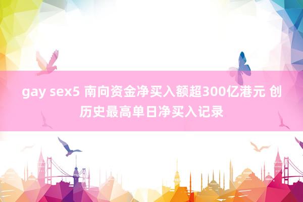 gay sex5 南向资金净买入额超300亿港元 创历史最高单日净买入记录