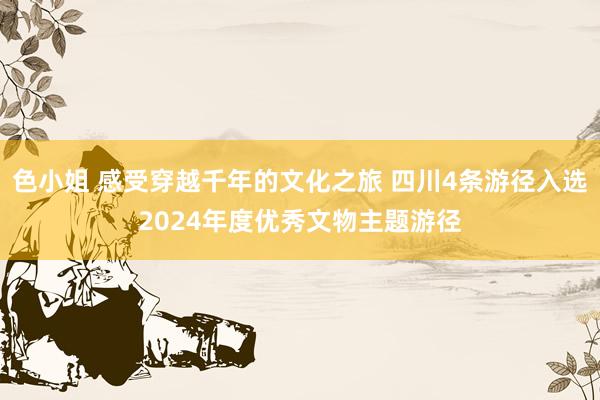 色小姐 感受穿越千年的文化之旅 四川4条游径入选2024年度优秀文物主题游径