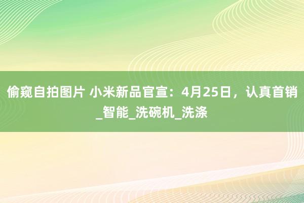 偷窥自拍图片 小米新品官宣：4月25日，认真首销_智能_洗碗机_洗涤