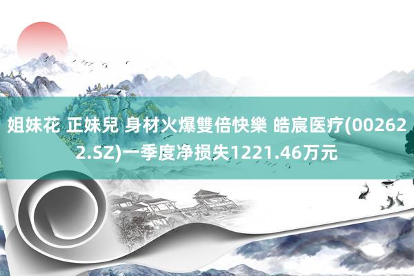 姐妹花 正妹兒 身材火爆雙倍快樂 皓宸医疗(002622.SZ)一季度净损失1221.46万元